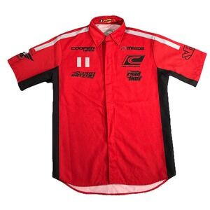Vintage Nascar Pit Crew Racing Shirt Mazda The Winning Team SZ Small USA INDY
